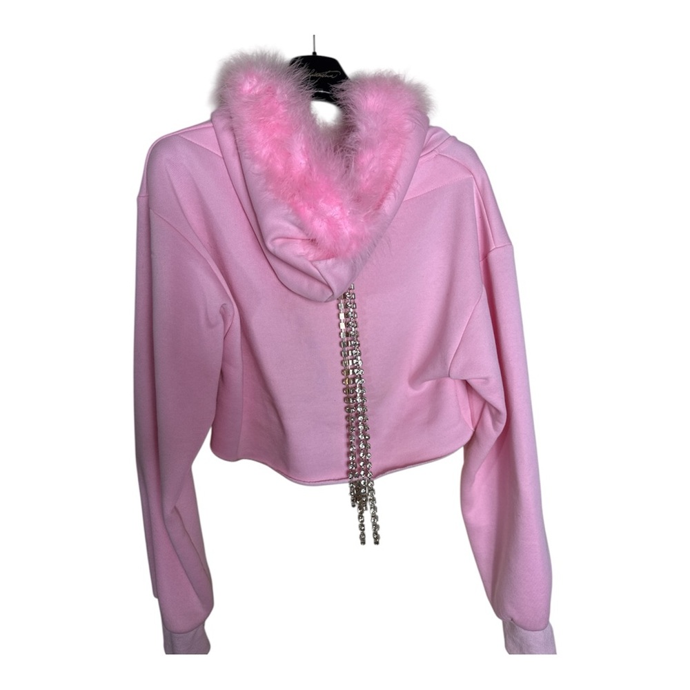 Sugar Thrillz Pink Fur-Trimmed Hoodie - Picture 2 of 3